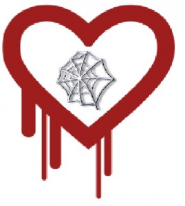 Heartbleed Logo with the web inside